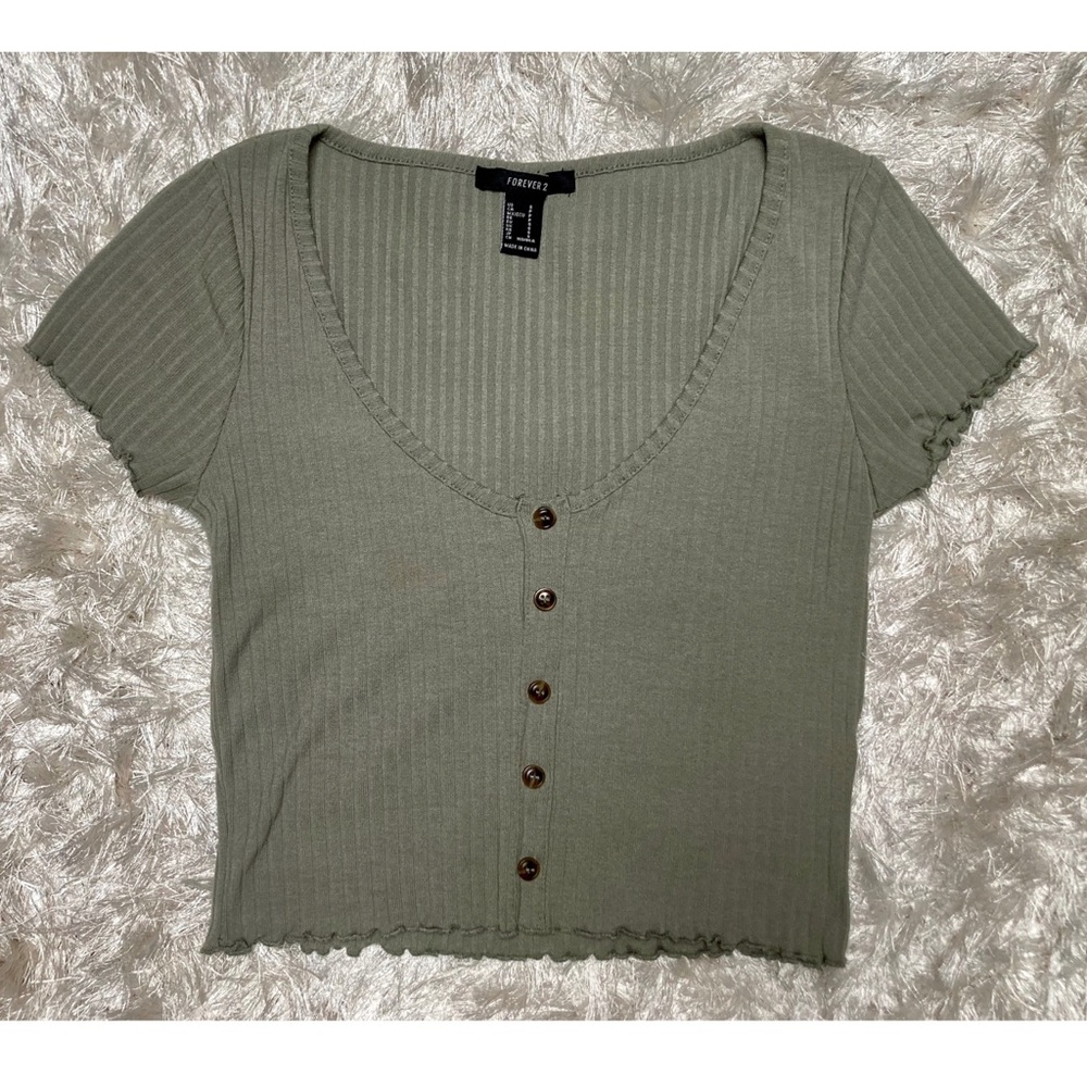 Button down crop top - Picture 3 of 5